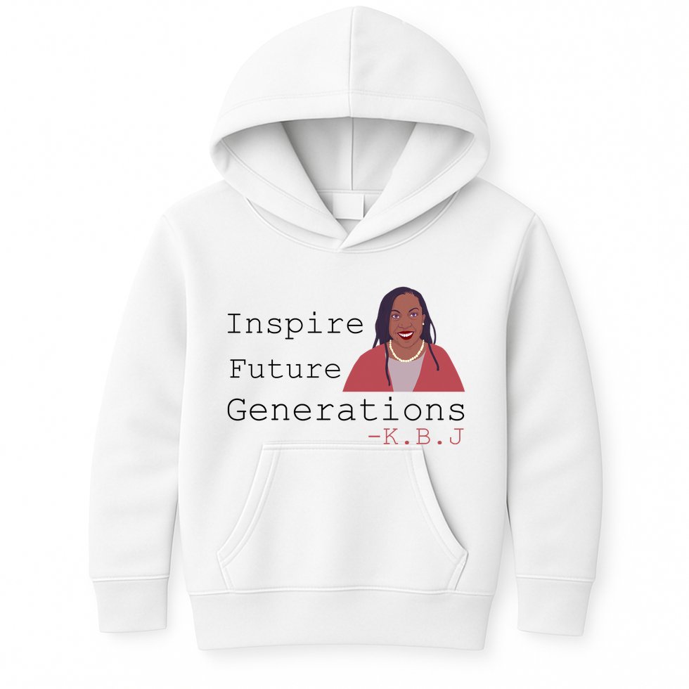 KBJ Inspire Future Generations Quote Kids Hoodie