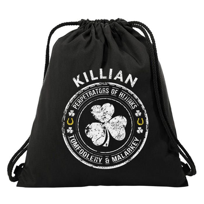 Killian Irish Family Name Drawstring Bag
