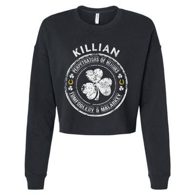 Killian Irish Family Name Cropped Pullover Crew