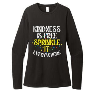 Kindness Is Free Orange Anti Bullying Unity Day Womens CVC Long Sleeve Shirt