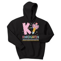 K Is For Kindergarten Teacher Coquette Bow Back To School Kids Hoodie