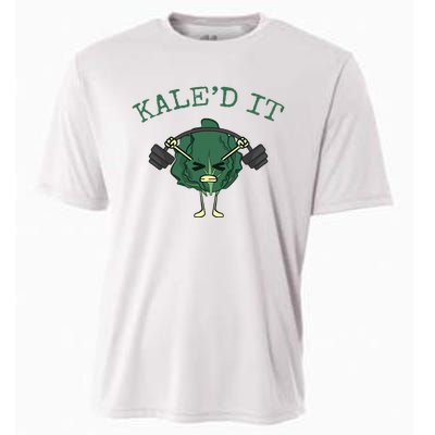 KaleD It Funny Vegan Kale Cooling Performance Crew T-Shirt