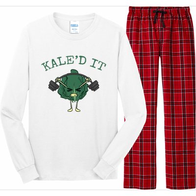 KaleD It Funny Vegan Kale Long Sleeve Pajama Set