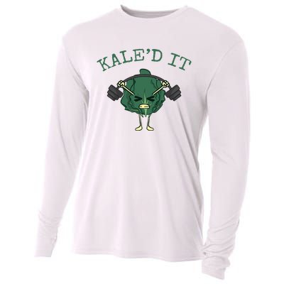 KaleD It Funny Vegan Kale Cooling Performance Long Sleeve Crew