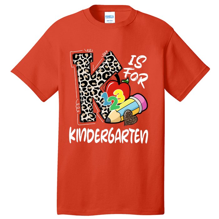 K Is For Kindergarten Back To School Tall T-Shirt