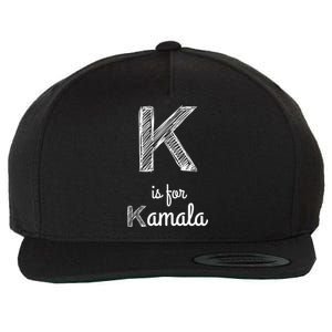 K Is For Kamala Wool Snapback Cap