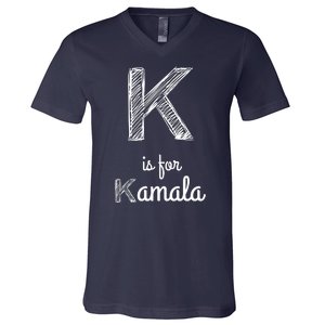 K Is For Kamala V-Neck T-Shirt