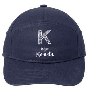 K Is For Kamala 7-Panel Snapback Hat