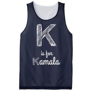 K Is For Kamala Mesh Reversible Basketball Jersey Tank