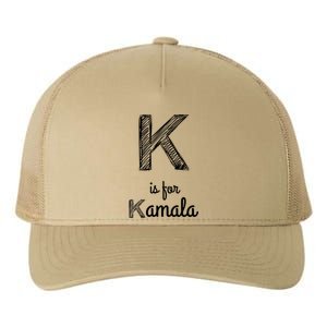 K Is For Kamala Yupoong Adult 5-Panel Trucker Hat