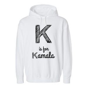 K Is For Kamala Garment-Dyed Fleece Hoodie