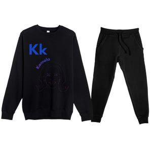 Kk Is For Kamala Premium Crewneck Sweatsuit Set