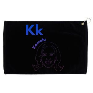 Kk Is For Kamala Grommeted Golf Towel