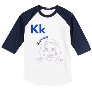 Kk Is For Kamala Baseball Sleeve Shirt