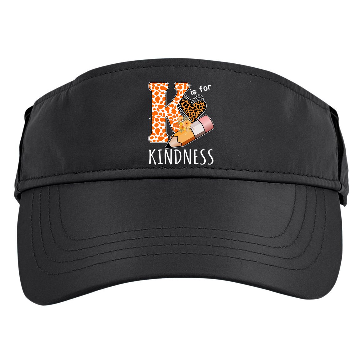 K Is For Kindness Kindergarten Cheetah Adult Drive Performance Visor