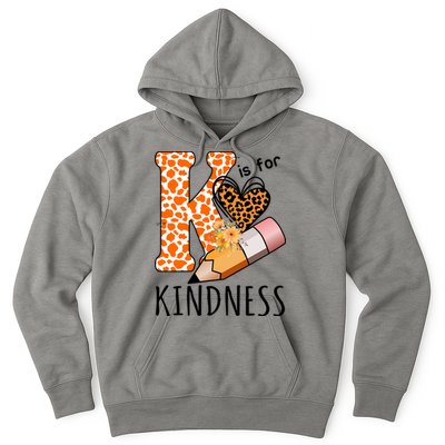 K Is For Kindness Kindergarten Cheetah Hoodie