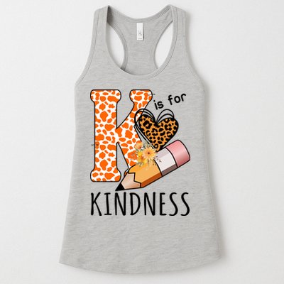 K Is For Kindness Kindergarten Cheetah Womens Tank Top