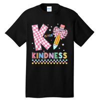 K Is For Kindness Cute Pencil Bow Teacher Be Kind Tall T-Shirt