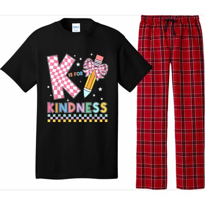 K Is For Kindness Cute Pencil Bow Teacher Be Kind Pajama Set