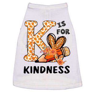 K Is For Kindness Orange Anti Bullying Unity Day Teacher Doggie Tank