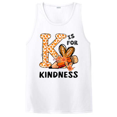 K Is For Kindness Orange Anti Bullying Unity Day Teacher PosiCharge Competitor Tank