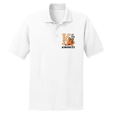 K Is For Kindness Orange Anti Bullying Unity Day Teacher PosiCharge RacerMesh Polo