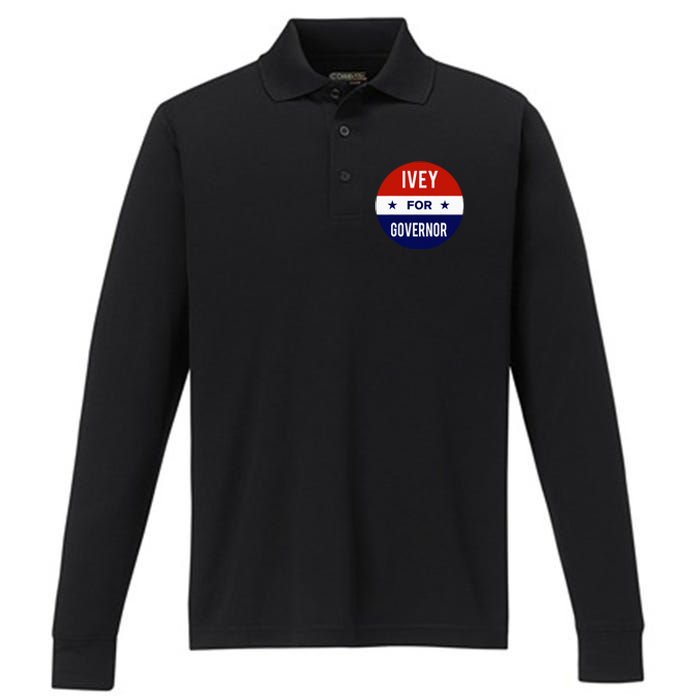 Kay Ivey For Governor Of Alabama Performance Long Sleeve Polo