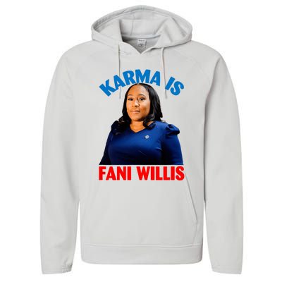 Karma Is Fani Willis Performance Fleece Hoodie