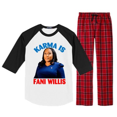 Karma Is Fani Willis Raglan Sleeve Pajama Set