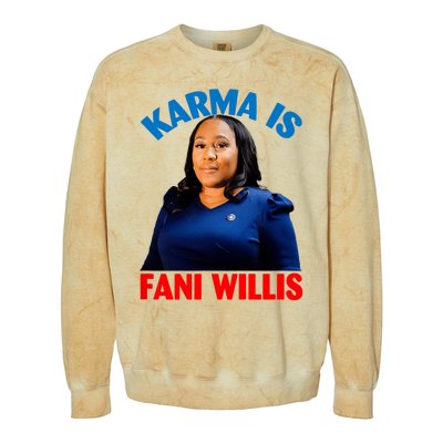 Karma Is Fani Willis Colorblast Crewneck Sweatshirt