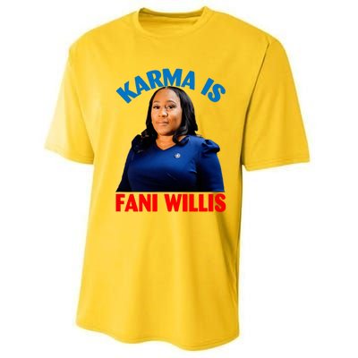 Karma Is Fani Willis Performance Sprint T-Shirt