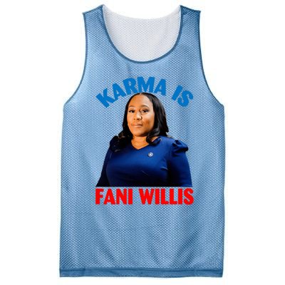 Karma Is Fani Willis Mesh Reversible Basketball Jersey Tank