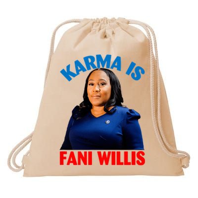 Karma Is Fani Willis Drawstring Bag