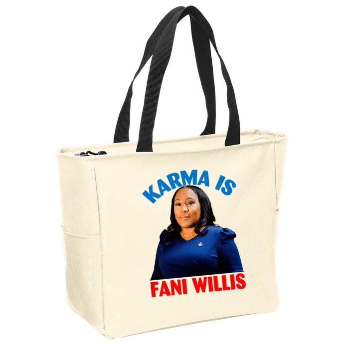 Karma Is Fani Willis Zip Tote Bag