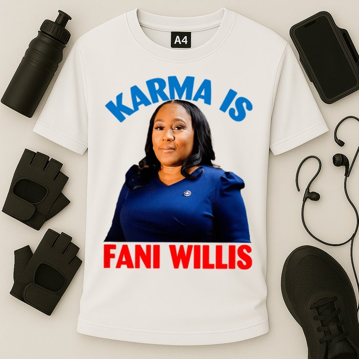 Karma Is Fani Willis Cooling Performance Crew T-Shirt
