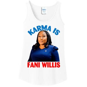 Karma Is Fani Willis Ladies Essential Tank