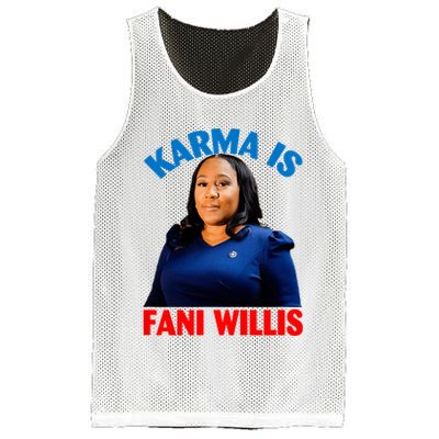 Karma Is Fani Willis Mesh Reversible Basketball Jersey Tank