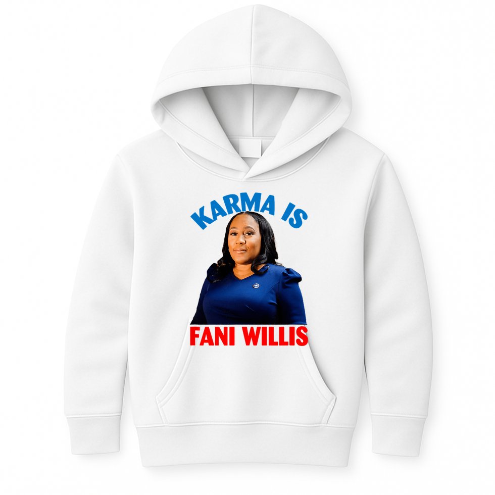 Karma Is Fani Willis Kids Hoodie