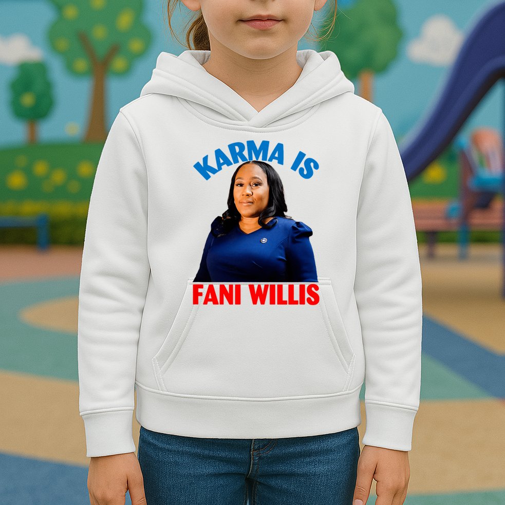 Karma Is Fani Willis Kids Hoodie
