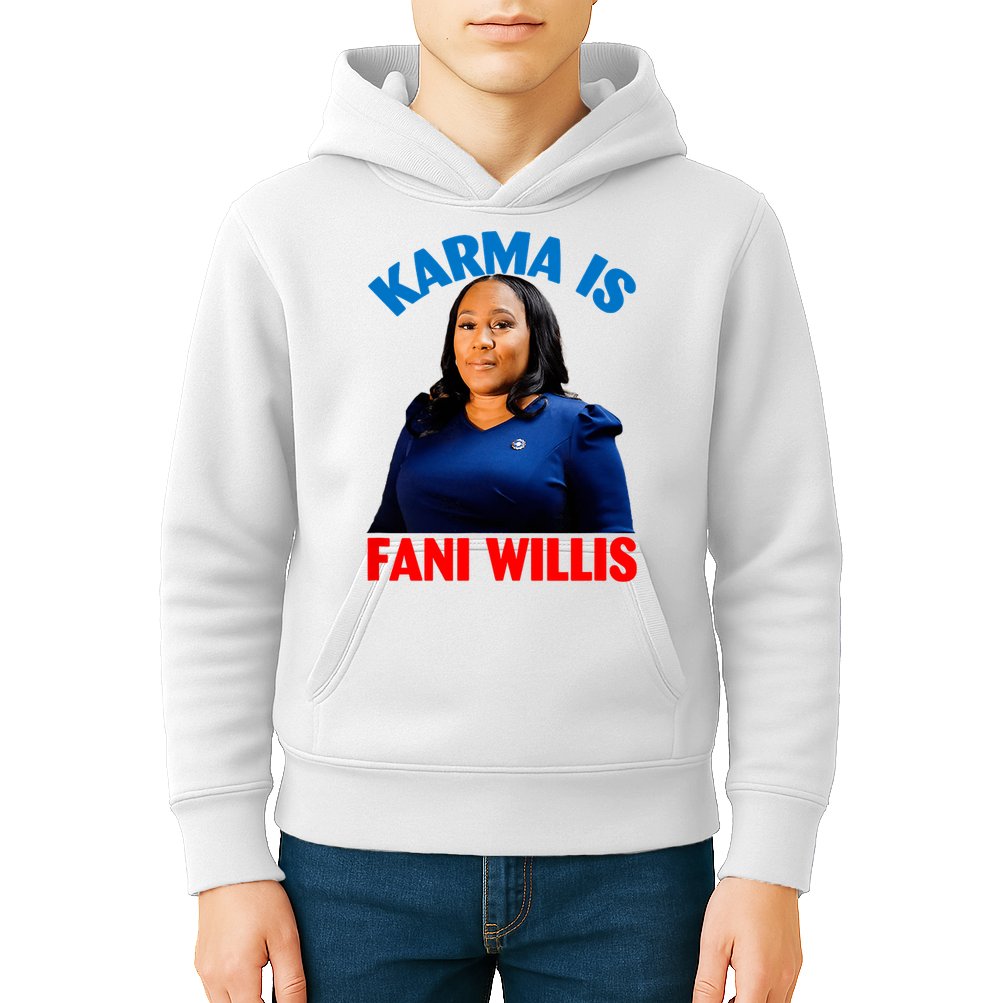 Karma Is Fani Willis Kids Hoodie