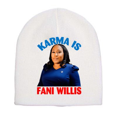 Karma Is Fani Willis Short Acrylic Beanie