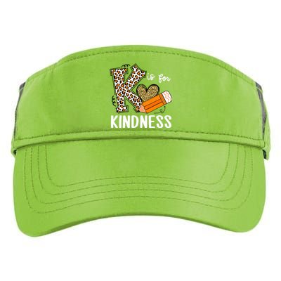 K Is For Kindness Orange Anti Bullying Unity Day Teacher Adult Drive Performance Visor