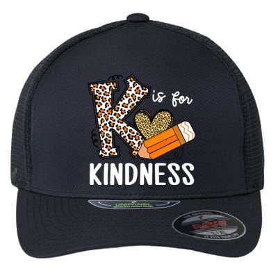 K Is For Kindness Orange Anti Bullying Unity Day Teacher Flexfit Unipanel Trucker Cap