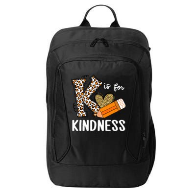 K Is For Kindness Orange Anti Bullying Unity Day Teacher City Backpack