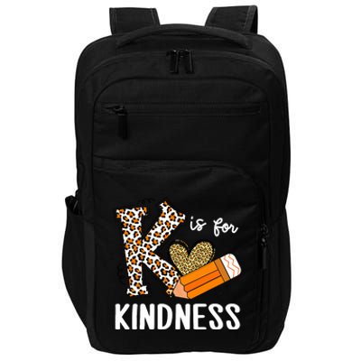 K Is For Kindness Orange Anti Bullying Unity Day Teacher Impact Tech Backpack