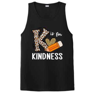 K Is For Kindness Orange Anti Bullying Unity Day Teacher PosiCharge Competitor Tank