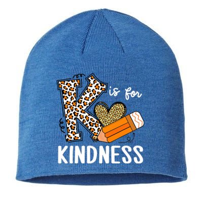 K Is For Kindness Orange Anti Bullying Unity Day Teacher Sustainable Beanie