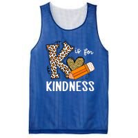 K Is For Kindness Orange Anti Bullying Unity Day Teacher Mesh Reversible Basketball Jersey Tank