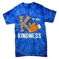 K Is For Kindness Orange Anti Bullying Unity Day Teacher Tie-Dye T-Shirt