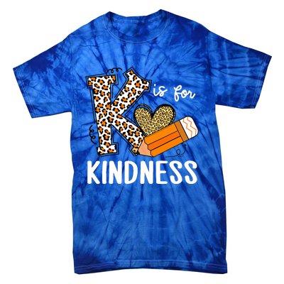 K Is For Kindness Orange Anti Bullying Unity Day Teacher Tie-Dye T-Shirt